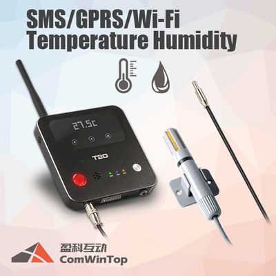 China Temperatur-Überwachungs-Feuchtigkeits-Datenlogger 12V 3G 4G G/M SMS Wifi GPRS gab maximales ein fournisseur